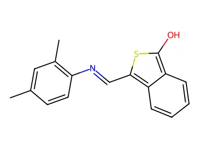 3-[(2,4-dimethylanilino)methylene]-2-benzothiophen-1(3H)-one structure