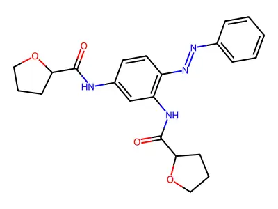 N-{2-(phenyldiazenyl)-5-[(tetrahydro-2-furanylcarbonyl)amino]phenyl}tetrahydro-2-furancarboxamide structure