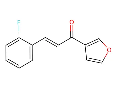 3-(2-Fluorophenyl)-1-(furan-3-yl)prop-2-en-1-one structure