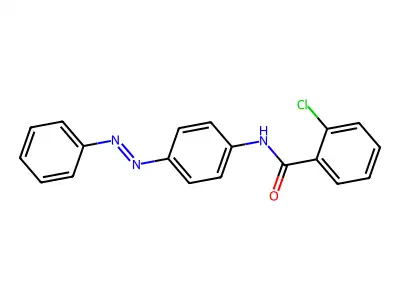 (E)-2-chloro-N-(4-(phenyldiazenyl)phenyl)benzamide structure