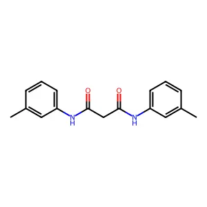 N~1~,N~3~-bis(3-methylphenyl)malonamide structure