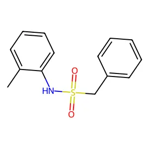 N-(2-methylphenyl)-1-phenylmethanesulfonamide structure