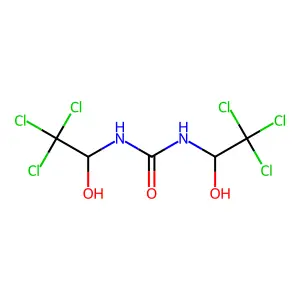 1,3-Bis(2,2,2-trichloro-1-hydroxyethyl)urea structure