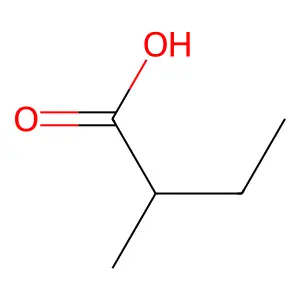 2-Methylbutanoic Acid structure