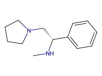 (1-Phenyl-2-pyrrolidinylethyl)methylamine structure
