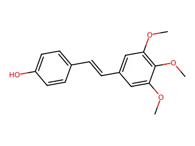 4-[2-(3,4,5-Trimethoxyphenyl)ethenyl]phenol structure