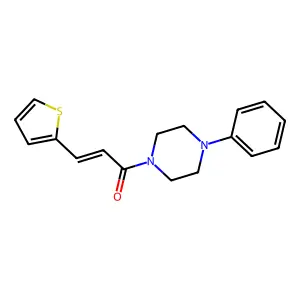 1-Phenyl-4-[3-(2-thienyl)acryloyl]piperazine structure