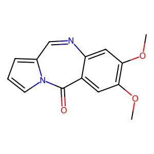 5H-Pyrrolo(2,1-c)(1,4)benzodiazepin-5-one, 7,8-dimethoxy- structure