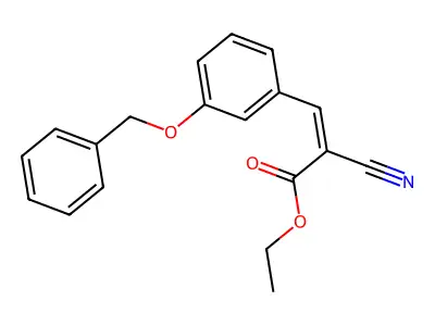 Ethyl 3-benzyloxy-alpha-cyanocinnamate structure