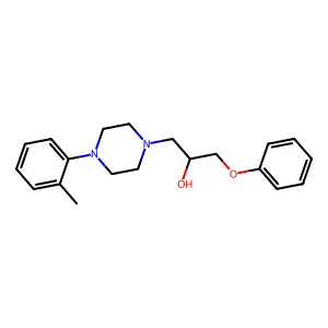 1-(4-(2-Methylphenyl)piperazin-1-yl)-3-phenoxypropan-2-ol structure