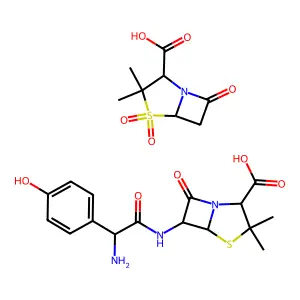 Amoxicillin/sulbactam structure