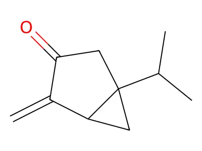 Bicyclo[3.1.0]hexan-3-one, 4-methylene-1-(1-methylethyl)-(9CI) structure