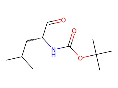 tert-butyl N-(4-methyl-1-oxopentan-2-yl)carbamate structure