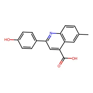 2-(4-Hydroxyphenyl)-6-methylquinoline-4-carboxylic acid structure