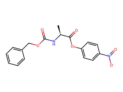 N-Carbobenzoxyalanine 4-nitrophenyl ester structure