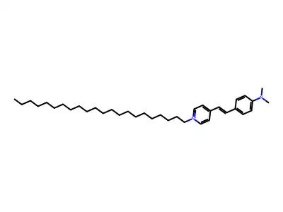 Pyridinium, 4-[2-[4-(dimethylamino)phenyl]ethenyl]-1-docosyl- structure