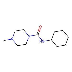 N-cyclohexyl-4-methylpiperazine-1-carboxamide structure
