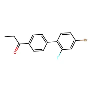 1-(4'-Bromo-2'-fluorobiphenyl-4-yl)propan-1-one structure