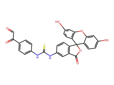 Fluorescein isothiocyanate-phenylglyoxal structure
