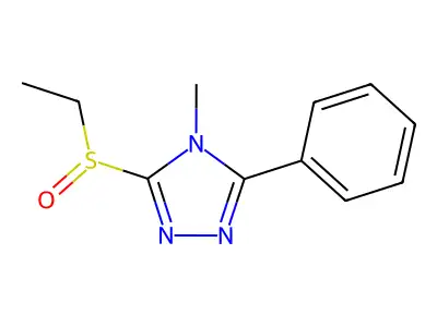 3-(Ethanesulfinyl)-4-methyl-5-phenyl-4H-1,2,4-triazole structure