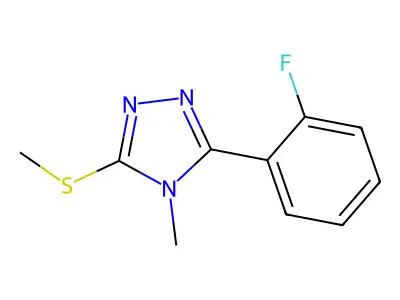 3-(2-Fluorophenyl)-4-methyl-5-(methylsulfanyl)-4H-1,2,4-triazole structure