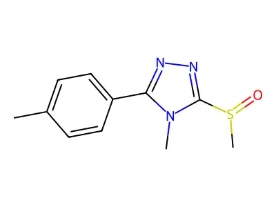 3-(Methanesulfinyl)-4-methyl-5-(4-methylphenyl)-4H-1,2,4-triazole structure