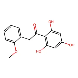 Ethanone, 2-(2-methoxyphenyl)-1-(2,4,6-trihydroxyphenyl)- structure