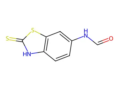 N-(2-sulfanylidene-3H-1,3-benzothiazol-6-yl)formamide structure