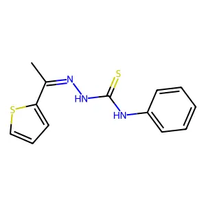 Hydrazinecarbothioamide, N-phenyl-2-[1-(2-thienyl)ethylidene]- structure