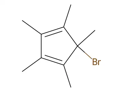 1,3-Cyclopentadiene, 5-bromo-1,2,3,4,5-pentamethyl- structure