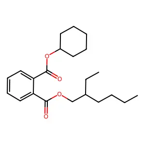Cyclohexyl 2-ethylhexyl phthalate structure
