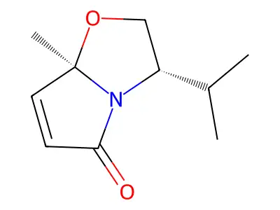 Pyrrolo[2,1-b]oxazol-5(7aH)-one, 2,3-dihydro-7a-methyl-3-(1-methylethyl)- structure
