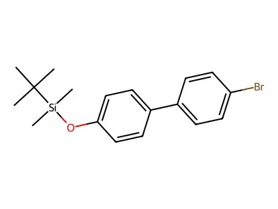 ({4'-Bromo-[1,1'-biphenyl]-4-yl}oxy)(tert-butyl)dimethylsilane structure