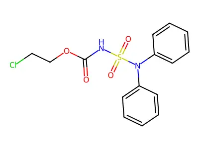 Carbamic acid, ((diphenylamino)sulfonyl)-, 2-chloroethyl ester structure
