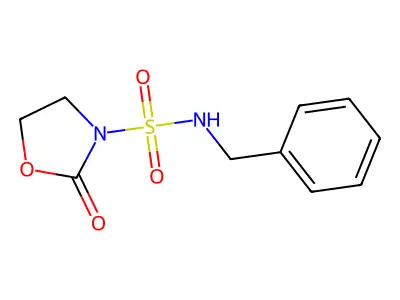 3-Oxazolidinesulfonamide, 2-oxo-N-(phenylmethyl)- structure
