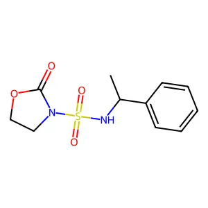 3-Oxazolidinesulfonamide, 2-oxo-N-(1-phenylethyl)- structure