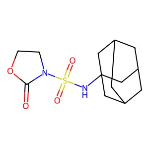 2-Oxo-N-tricyclo(3.3.1.13,7)dec-1-yl-3-oxazolidinesulfonamide structure