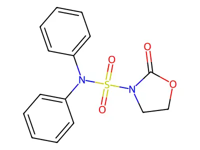 3-Oxazolidinesulfonamide, N,N-diphenyl-2-oxo- structure