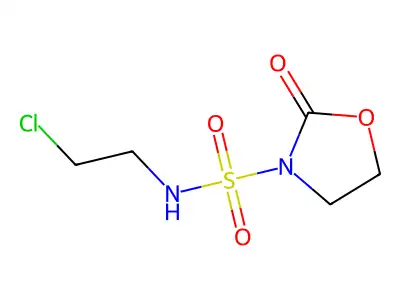 3-Oxazolidinesulfonamide, N-(2-chloroethyl)-2-oxo- structure