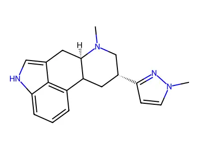 6-Methyl-8-(1-methyl-1H-pyrazol-3-yl)ergoline structure