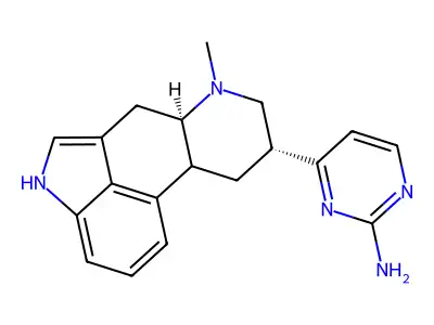 4-(6-Methylergolin-8-yl)pyrimidin-2(1H)-imine structure