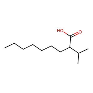 2-(Propan-2-yl)nonanoic acid structure