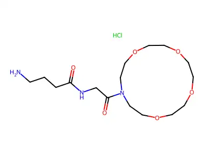 N-(gamma-Aminobutyrylglycyl)aza-15-crown-5 hydrochloride structure