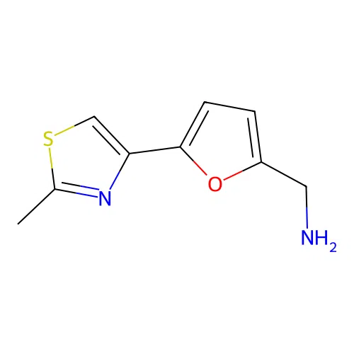(5-(2-Methyl-1,3-thiazol-4-yl)furan-2-yl)methanamine structure