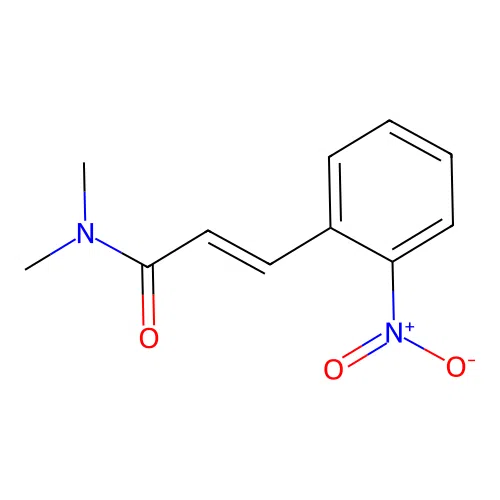 (2E)-N,N-dimethyl-3-(2-nitrophenyl)prop-2-enamide structure