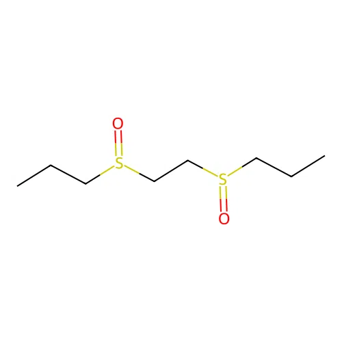 Propane, 1,1'-[1,2-ethanediylbis(sulfinyl)]bis- structure