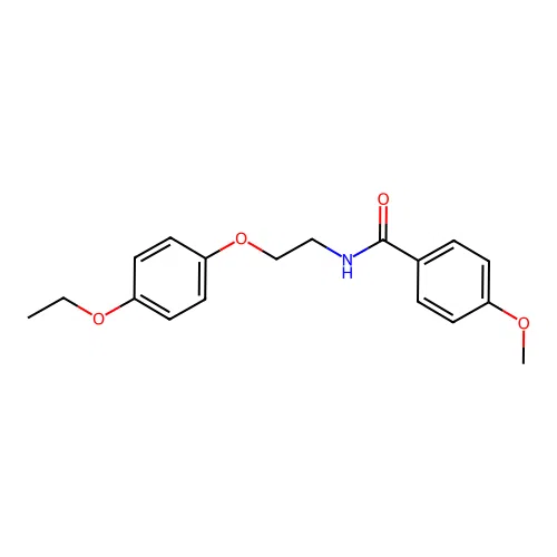 N-[2-(4-ethoxyphenoxy)ethyl]-4-methoxybenzamide structure