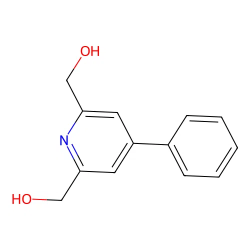 [6-(Hydroxymethyl)-4-phenyl-2-pyridinyl]methanol structure
