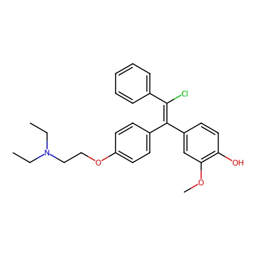 3-Methoxy-4-hydroxyclomiphene structure