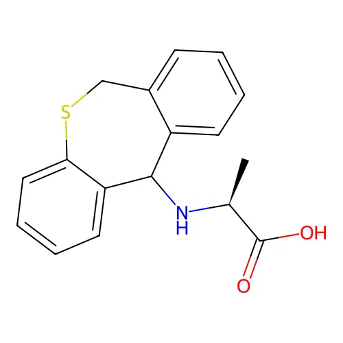 L-Alanine, N-((6,11-dihydrodibenzo(b,e)thiepin-11-yl)- structure